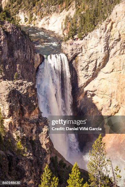 waterfall in yellowstone canyon - yosemite daniel stock-fotos und bilder