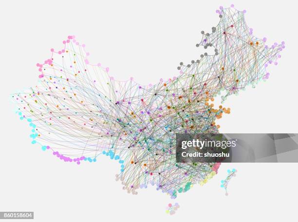 data china - position basse stock illustrations