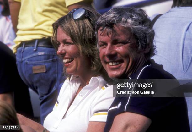 Personality Phyllis George and Governor John Y. Brown, Jr. Attend the Eighth Annual Robert F. Kennedy Pro-Celebrity Tennis Tournament on August 25,...