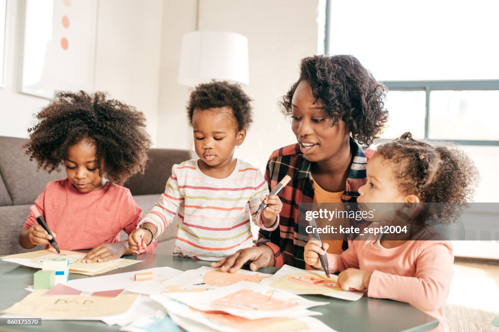 Creating Together Group Of Kids Playing And Creating Together High-Res Stock Photo ...
