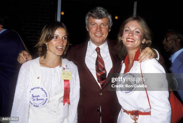 Actress Susan Saint James, Governor John Y. Brown, Jr. And TV personality Phyllis George attends the 1979 International Special Olympics Summer Games...