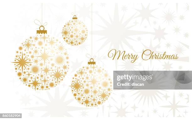 weihnachten hintergrund mit goldenen kugeln. - christmas gold stock-grafiken, -clipart, -cartoons und -symbole