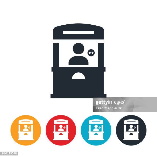 ticket booth icon - box office stock illustrations stock illustrations