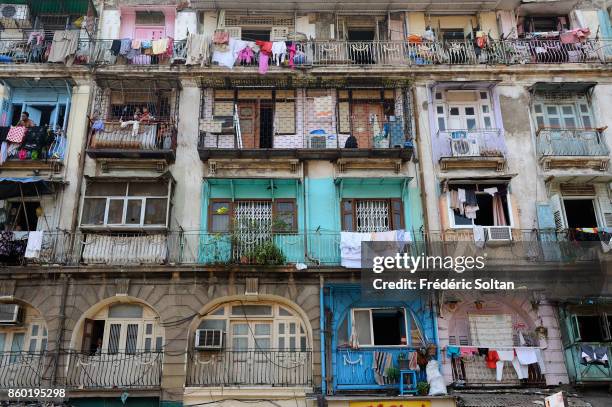 Old district of the town of Mumbai on March 15, 2012 in Mumbai, India.