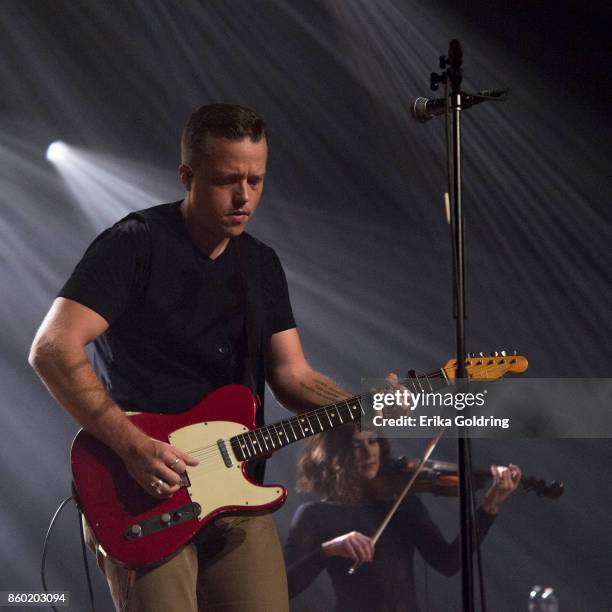 Jason Isbell performs at Ryman Auditorium on October 10, 2017 in Nashville, Tennessee.