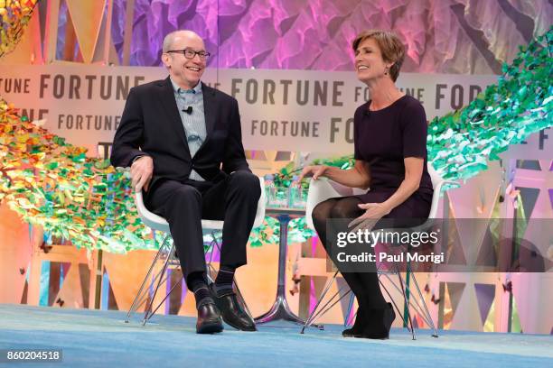 Time Inc. Chief Content Officer Alan Murray and Former Deputy Attorney General, U.S. Department of Justice Sally Yates speak onstage at the Fortune...