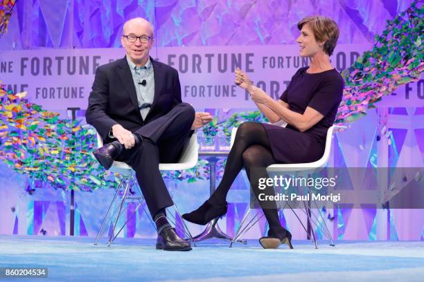 Time Inc. Chief Content Officer Alan Murray and Former Deputy Attorney General, U.S. Department of Justice Sally Yates speak onstage at the Fortune...