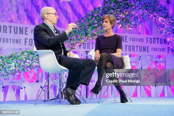 Time Inc. Chief Content Officer Alan Murray and Former Deputy Attorney General, U.S. Department of Justice Sally Yates speak onstage at the Fortune...