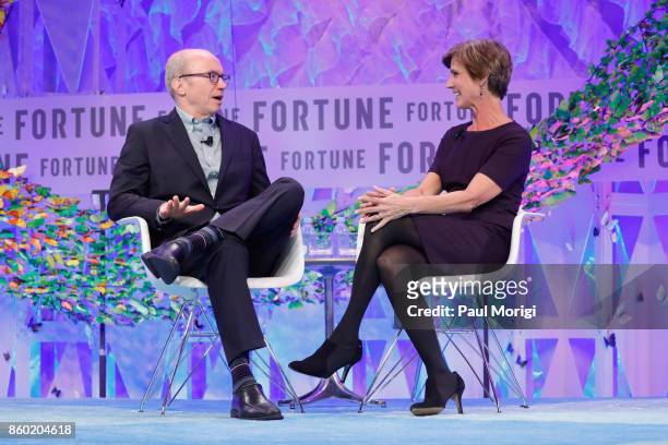 Time Inc. Chief Content Officer Alan Murray and Former Deputy Attorney General, U.S. Department of Justice Sally Yates speak onstage at the Fortune...
