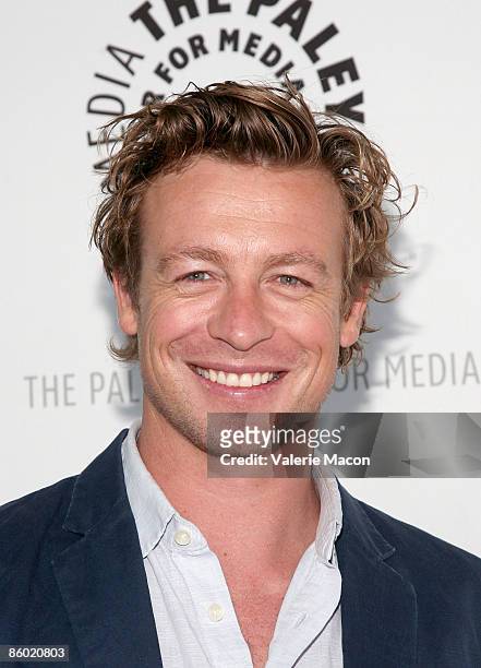 Actor Simon Baker arrives at the "The Mentalist" at PaleyFest09 on April 17, 2009 in Hollywood, California.