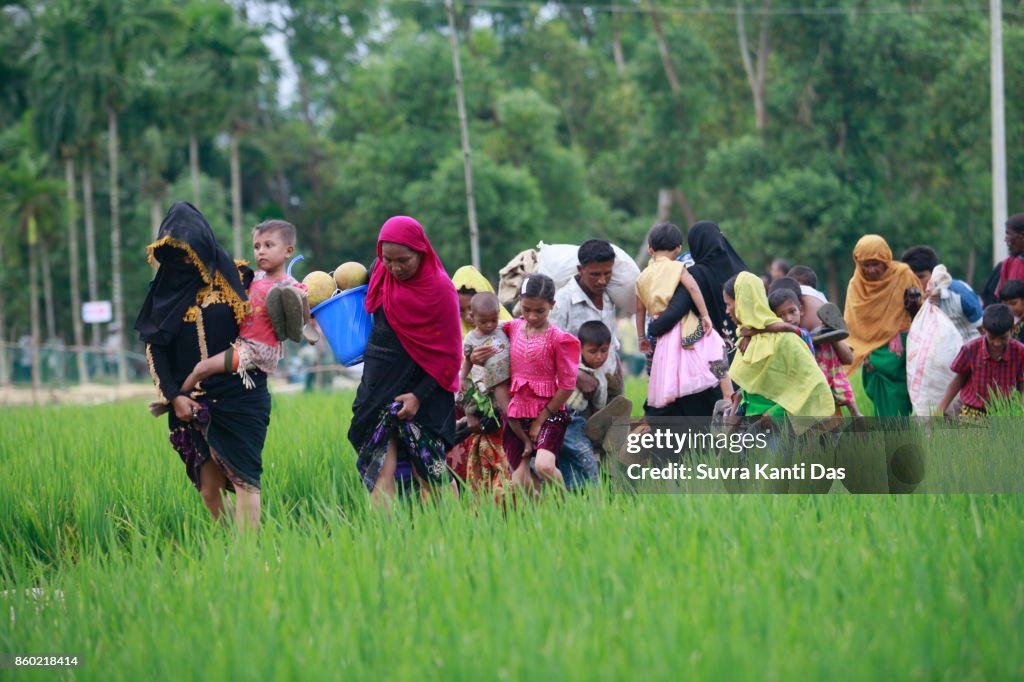 Rohingya Muslims Flee Violence In Myanmar