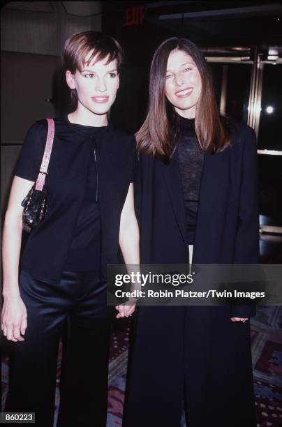 New York, NY. Hilary Swank and Catherine Keener at the 65th Annual New York Film Critics Circle Awards. Photo by Robin Platzer/Twin Images/Online...