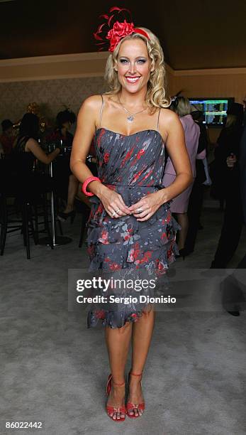 Moldel Ali Mutch arrives for the Emirates Doncaster Day at the Randwick Racecourse on April 18, 2009 in Sydney, Australia.