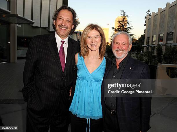 Executive Director Slawko Klymkiw, Film Independant executive director Dawn Hudson and director Norman Jewison attend "A Tribute to Norman Jewison"...