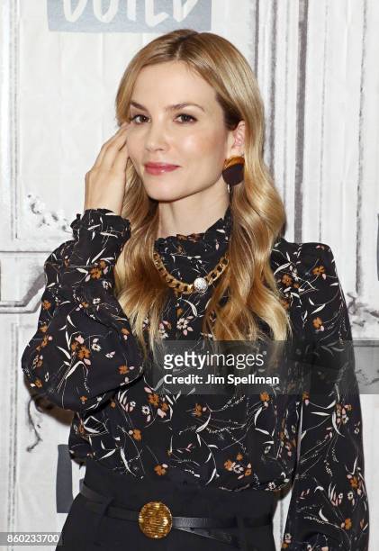 Actress Sylvia Hoeks attends Build to discuss "Blader Runner 2049" at Build Studio on October 11, 2017 in New York City.