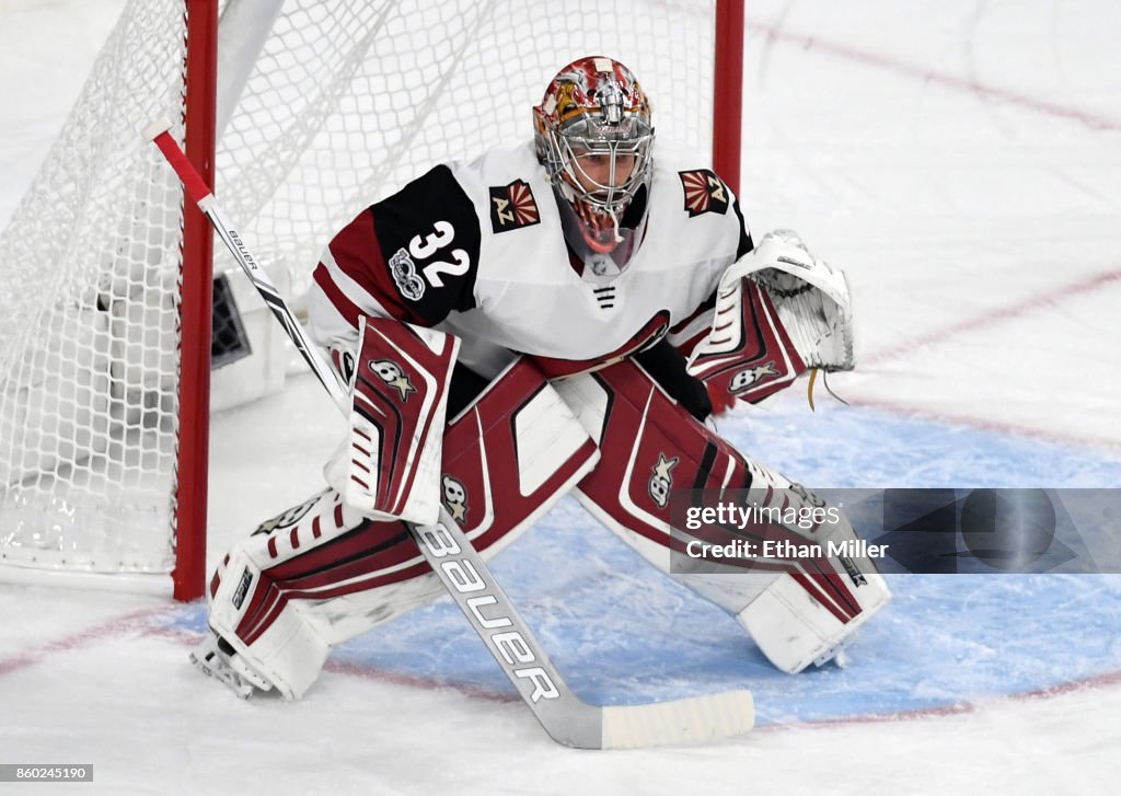 Arizona Coyotes v Vegas Golden Knights