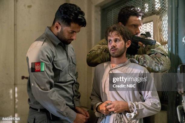Break Out" Episode 104 -- Pictured: Connor Paolo as Nate, Noah Mills as Sergeant Joseph "McG" McGuire --