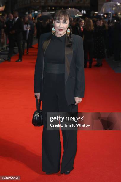 Frances Barber attends the Mayfair Gala & European Premiere of "Film Stars Don't Die in Liverpool" during the 61st BFI London Film Festival on...