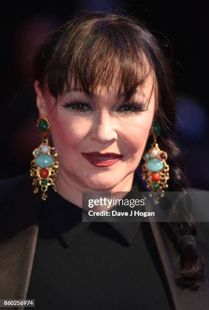 Frances Barber attends the Mayfair Gala & European Premiere of "Film Stars Don't Die in Liverpool" during the 61st BFI London Film Festival on...