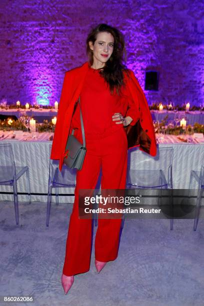 Julia Malik attends the Moncler X Stylebop.com launch event at the Musikbrauerei on October 11, 2017 in Berlin, Germany.