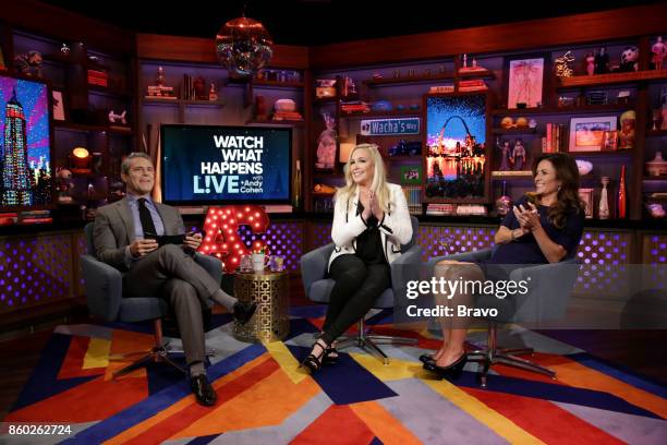 Episode 14162 -- Pictured: Andy Cohen, Shannon Beador, Jenni Pulos --