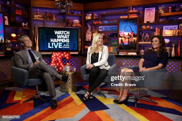 Episode 14162 -- Pictured: Andy Cohen, Shannon Beador, Jenni Pulos --