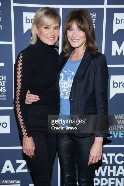 Pictured : Yolanda Hadid and Carla Bruni --