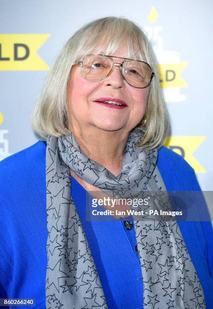 Judy Cornwell attending Gold's 25th birthday party and the launch of UKTV Original Murder on the Blackpool Express at 100 Wardour St, London. PRESS...