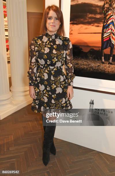 Princess Eugenie of York attends the Warrior Games Exhibition VIP preview party sponsored by Chantecaille and hosted by HRH Princess Eugenie, Waris...