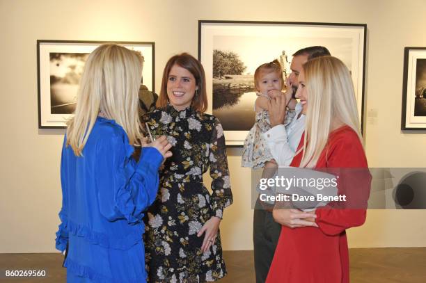 Ruth Ganesh, Princess Eugenie of York, Jack Brockway and Mary Powys attend the Warrior Games Exhibition VIP preview party sponsored by Chantecaille...
