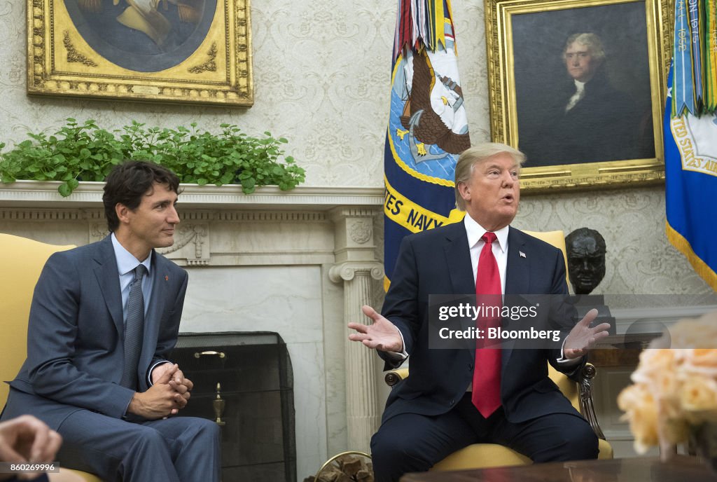President Trump Hosts Canadian Prime Minister Justin Trudeau At The White House