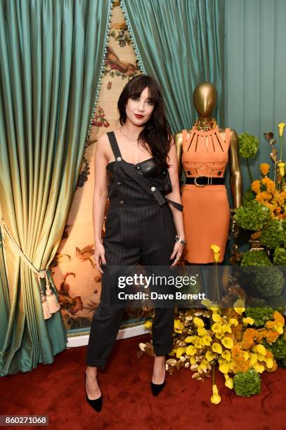 Daisy Lowe attends the William Vintage x Farfetch Gianni Versace archive launch dinner at The Dorchester on October 11, 2017 in London, England.