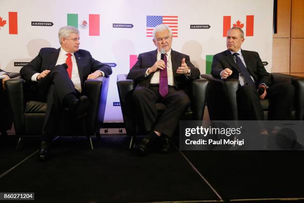 The Right Honourable Stephen Harper, Hon. Newt Gingrich, and Ambassador Arturo Sarukhan speak about Trump, Trudeau, and Nieto regarding NAFTA...