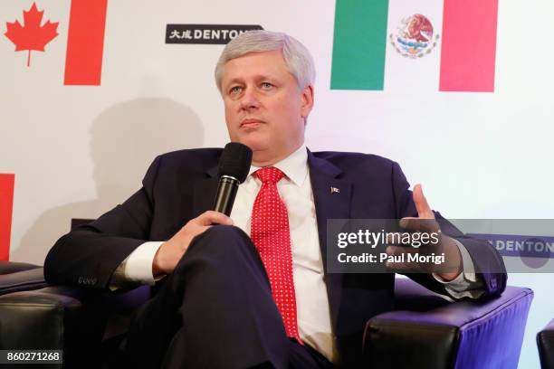 The Right Honourable Stephen Harper speaks about Trump, Trudeau, and Nieto regarding NAFTA Negotiations at Dentons NAFTA 2.0 Summit on October 11,...