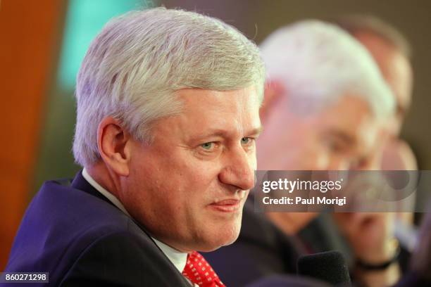 The Right Honourable Stephen Harper speaks about Trump, Trudeau, and Nieto regarding NAFTA Negotiations at Dentons NAFTA 2.0 Summit on October 11,...