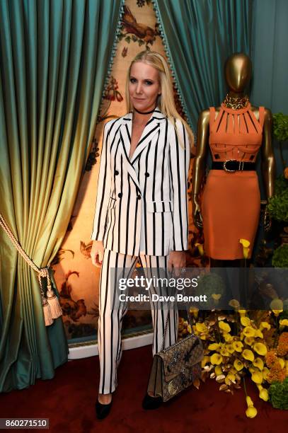 Alice Naylor-Leyland attends the William Vintage x Farfetch Gianni Versace archive launch dinner at The Dorchester on October 11, 2017 in London,...