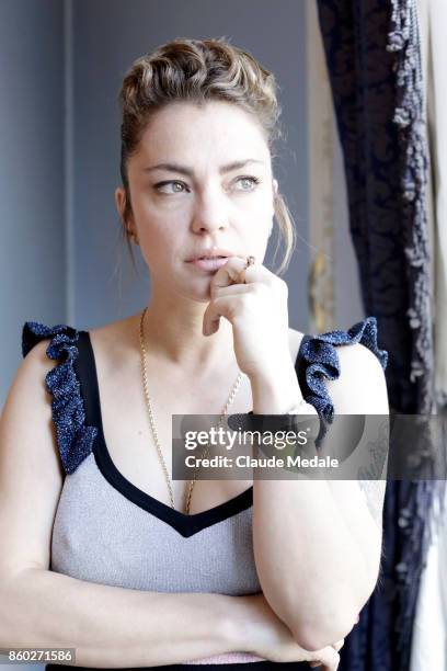 Dolores Fonzi is seen posing during a portrait session at Maria Cristina Hotel on September 23, 2017 in San Sebastian, Spain.