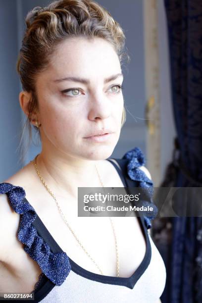 Dolores Fonzi is seen posing during a portrait session at Maria Cristina Hotel on September 23, 2017 in San Sebastian, Spain.