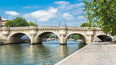 Paris, panorama of the Pont-Neuf