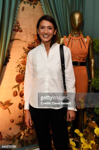 Hikari Yokoyama attends the William Vintage x Farfetch Gianni Versace archive launch dinner at The Dorchester on October 11, 2017 in London, England.