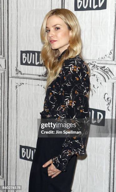 Actress Sylvia Hoeks attends Build to discuss "Blader Runner 2049" at Build Studio on October 11, 2017 in New York City.