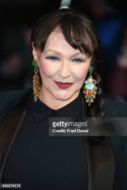 Frances Barber attends the Mayfair Gala & European Premiere of "Film Stars Don't Die in Liverpool" during the 61st BFI London Film Festival on...