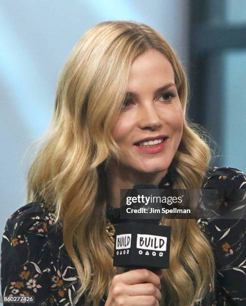 Actress Sylvia Hoeks attends Build to discuss "Blader Runner 2049" at Build Studio on October 11, 2017 in New York City.
