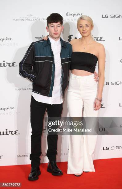 Barry Keoghan and Shona Guerin attends the Esquire Townhouse with Dior party at No 11 Carlton House Terrace on October 11, 2017 in London, England.