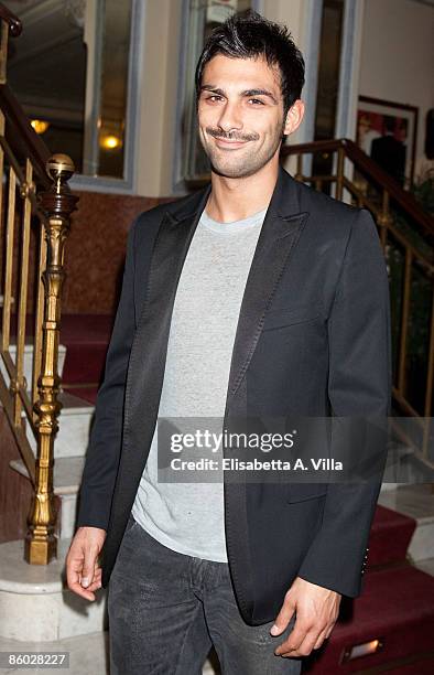 Francesco Arca attends the TV show 'Bellissima: Cabaret Anticrisi' at Salone Margherita on April 18, 2009 in Rome, Italy.