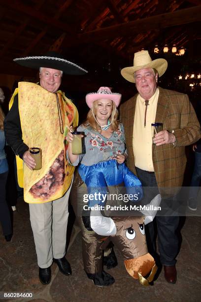 Jamie Figg, Patricia Hearst Shaw and Jamie Figg attend Hearst Castle Preservation Foundation Annual Benefit Weekend "Hearst Ranch Patron Cowboy...