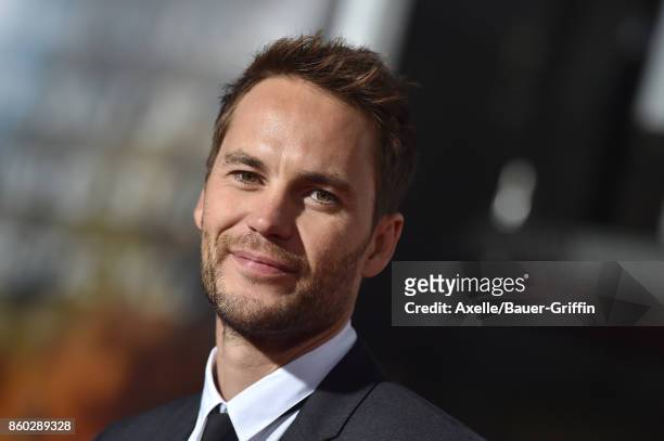 Actor Taylor Kitsch arrives at the premiere of 'Only the Brave' at Regency Village Theatre on October 8, 2017 in Westwood, California.