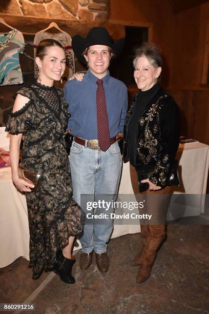 Amanda Hearst, Brennan Balson and Mary Levkoff attend Hearst Castle Preservation Foundation Annual Benefit Weekend "Hearst Ranch Patron Cowboy...