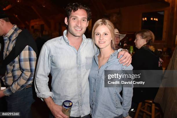 Justin Fichelson and Hanne Vastveit attend Hearst Castle Preservation Foundation Annual Benefit Weekend "Hearst Ranch Patron Cowboy Cookout" at...