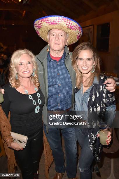 Sharon Bush, Remar Sutton and Ashley Bush attend Hearst Castle Preservation Foundation Annual Benefit Weekend "Hearst Ranch Patron Cowboy Cookout" at...